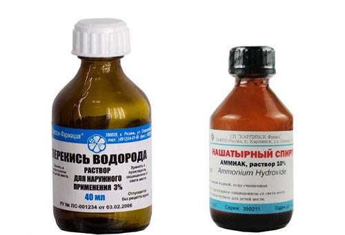 Ammoniac et peroxyde d'hydrogène