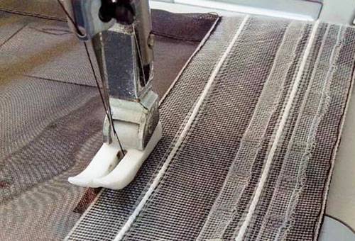 Bande de rideau à ourlet