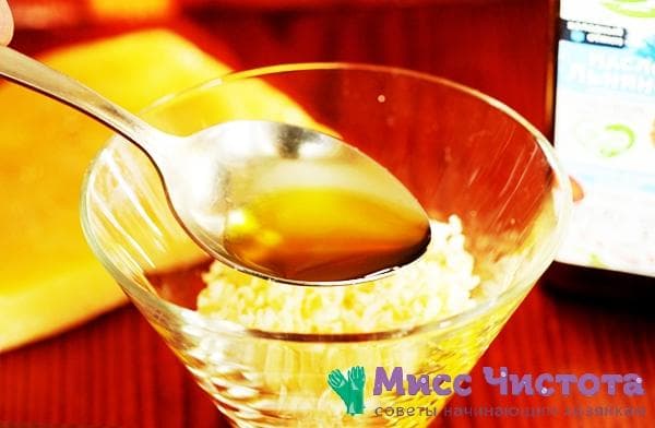 huile de lin et cire d'abeille