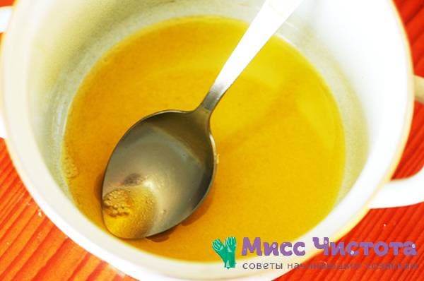 cire avec de l'huile