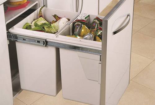 Déchets dans la cuisine