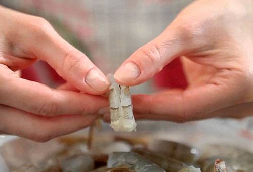 Nettoyage des crevettes