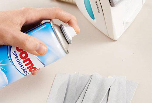 Amidon sous forme de spray