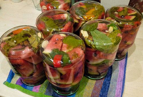 Pastèques en conserve