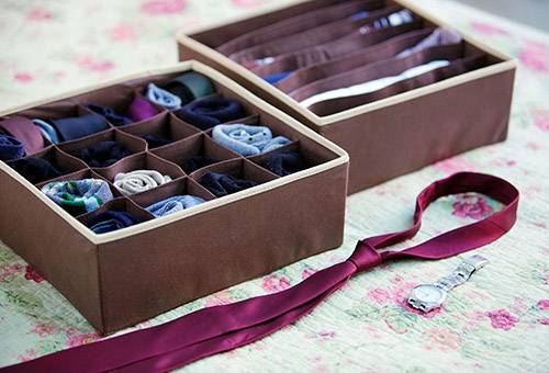 Boîte textile pour la maison