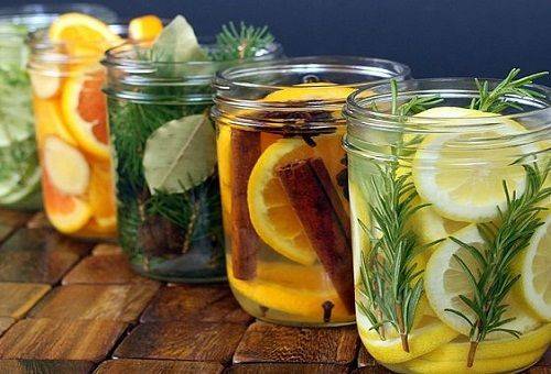 désodorisants en bocaux