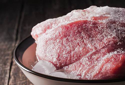 Viande congelée