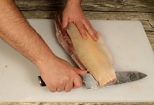 Remplissage de la truite