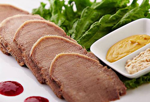 Langue de boeuf aux sauces