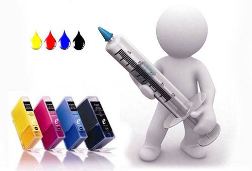 Remplissage de l'imprimante avec de l'encre