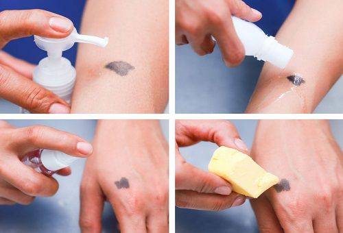 enlever les taches de permanganate de potassium