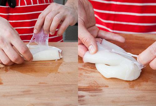 Retirer le film du calmar