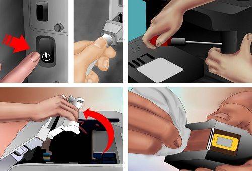 processus de nettoyage de l'imprimante 1