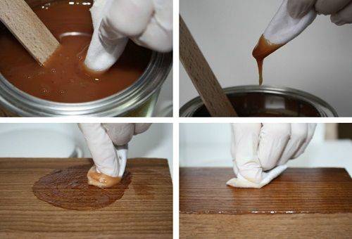 enlever les rayures sur les meubles avec de la cire liquide