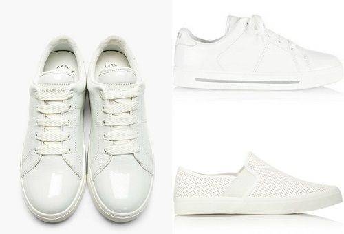 des baskettes blanches