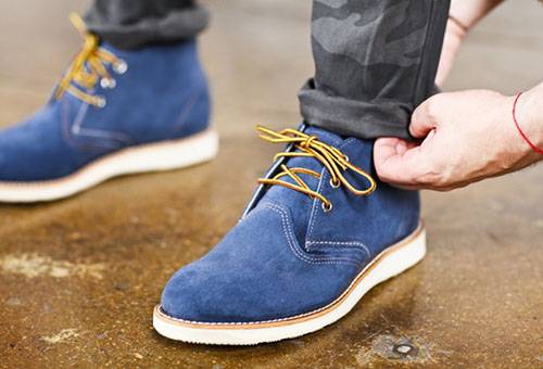 Chaussures d'automne en daim pour hommes