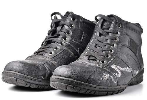 Taches de sel sur les chaussures