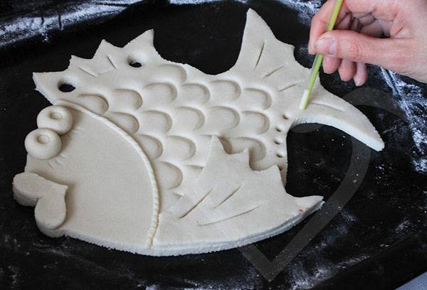 Poisson en pâte à sel