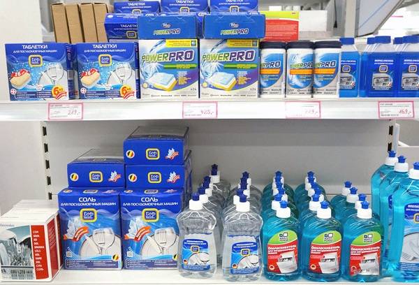 détergents à vaisselle