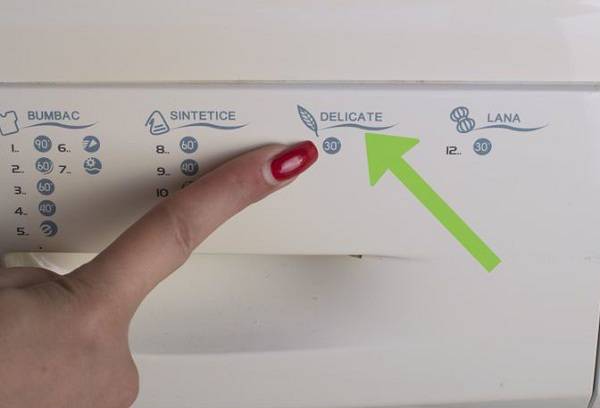 cycle de lavage délicat