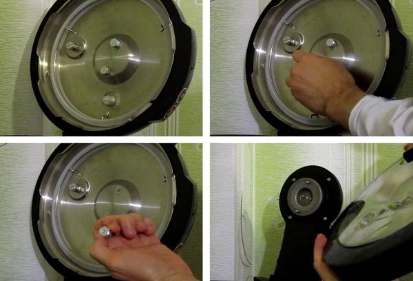 Retrait du couvercle du multicuiseur