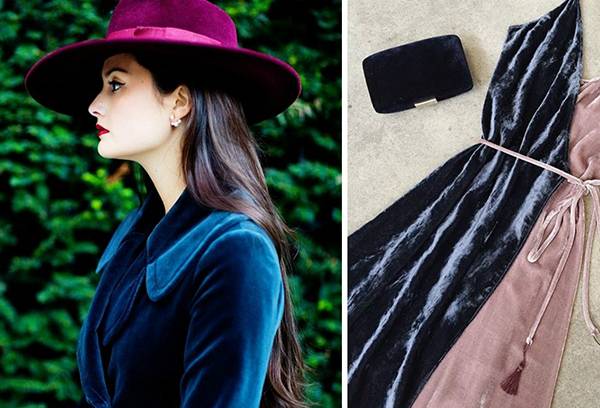 Vêtements en velours