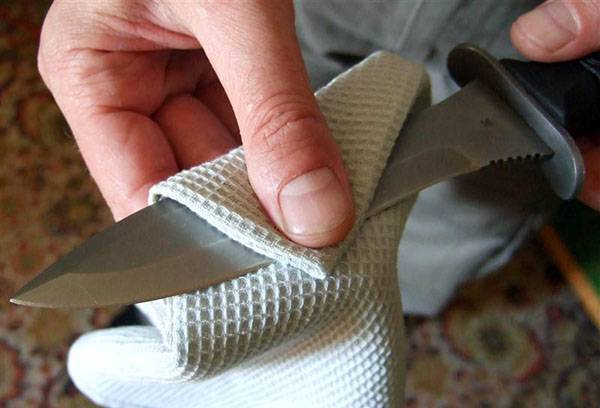 Enlever la rouille d'un couteau