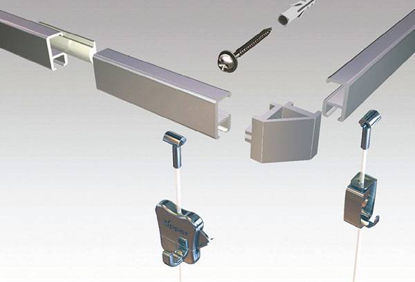 Rail pour accrocher des tableaux