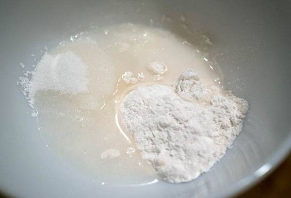 Amidon avec du jus de citron