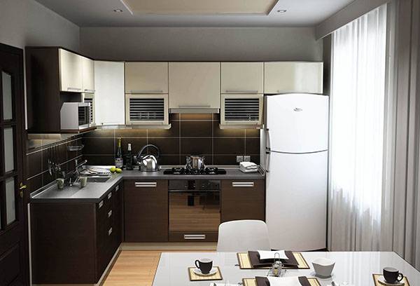 Conception de cuisine avec four encastré