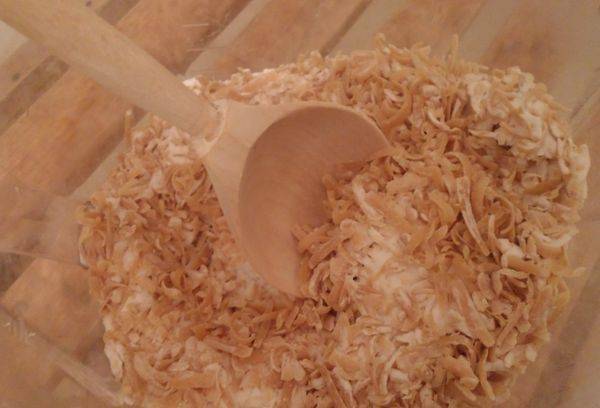 savon râpé avec du soda