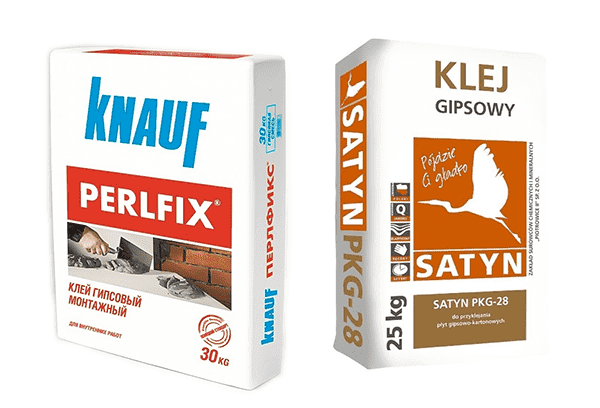 Mélanges adhésifs pour carreaux de plâtre