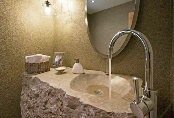 Évier en pierre artificielle