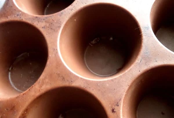 Moule en silicone avec traces de brûlure