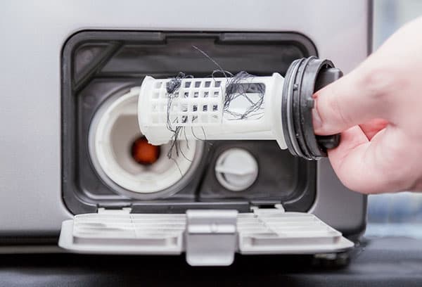 Filtre de lave-linge bouché