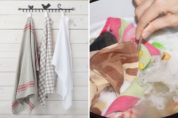 Laver les torchons de cuisine