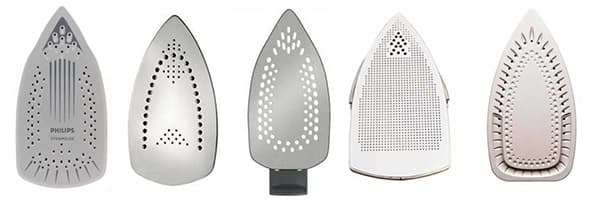 Différents types de semelles en fer