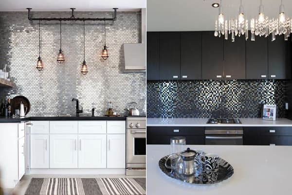 Dosserets de cuisine en carreaux de mosaïque