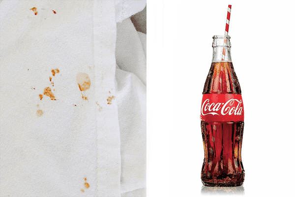 Taches de coca sur les vêtements