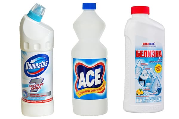 Produits contenant du chlore