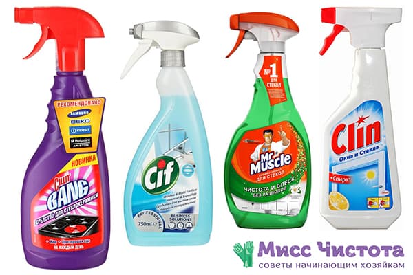 Nettoyants pour miroirs