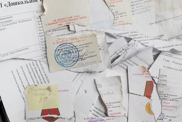 Documents déchirés