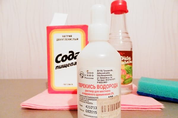 Soda, vinaigre et peroxyde