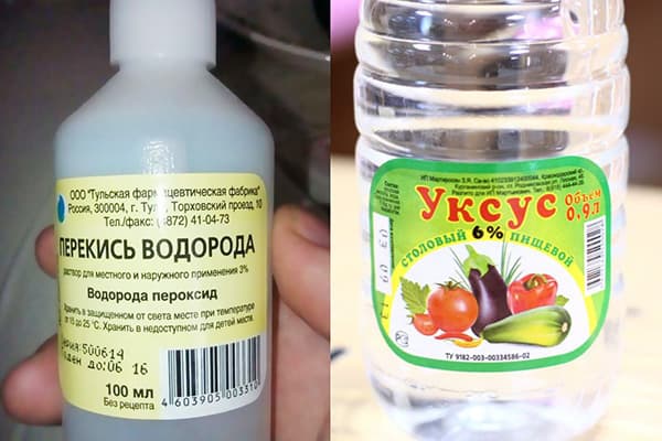 Peroxyde et vinaigre