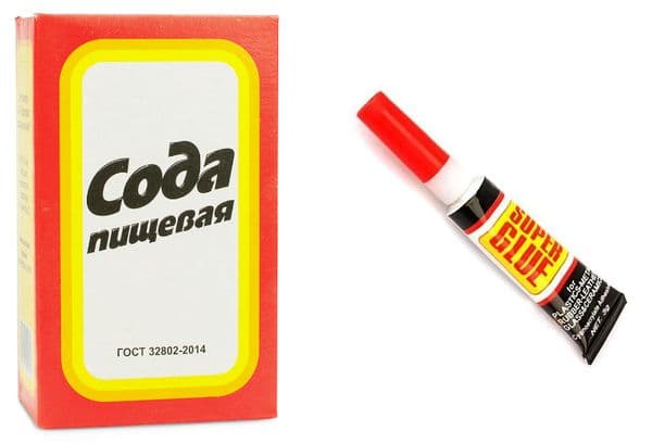 Pack de soda et superglue