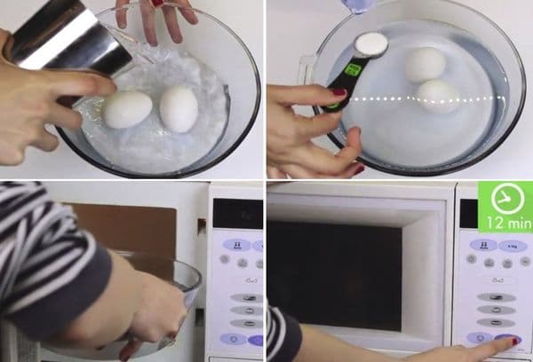 faire bouillir des œufs en coquille