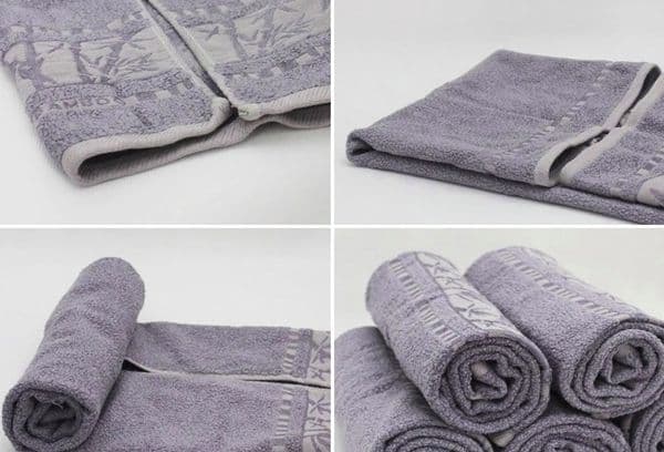 Plier une serviette en rouleau