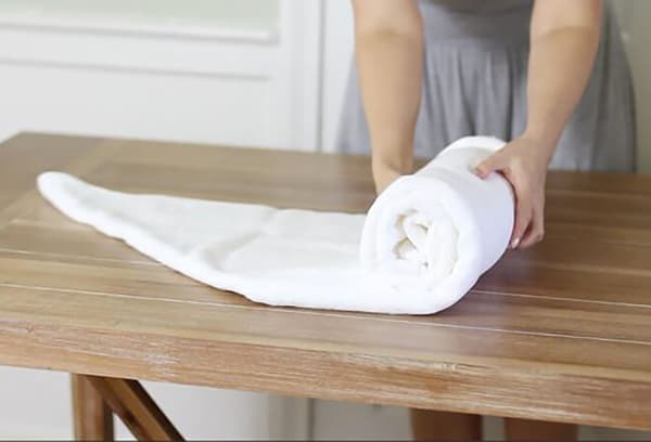 Plier une serviette comme un spa