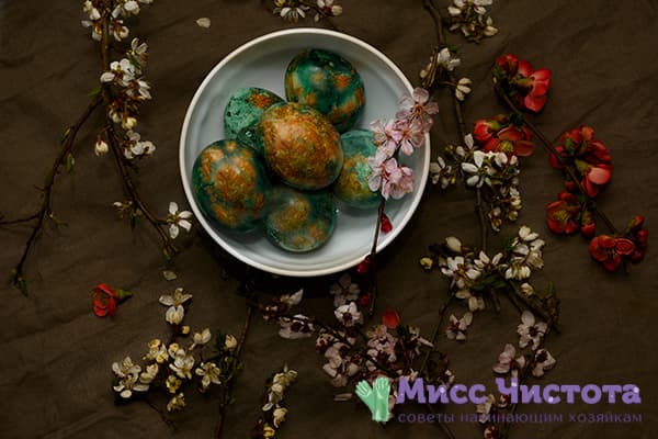 Oeufs de Pâques en marbre