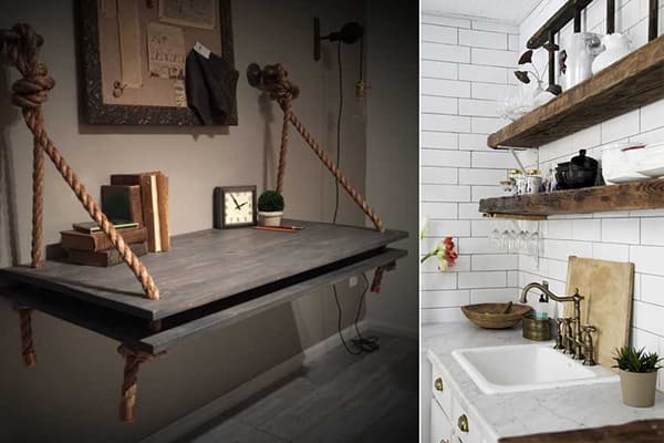 Étagères de style loft